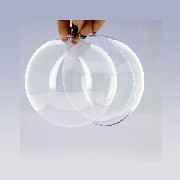 Boule plastique en 2 parties diam 18cm
