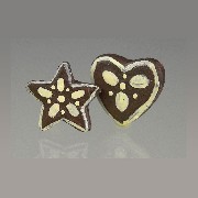 Coeur et étoile en pain d'épices 1/12