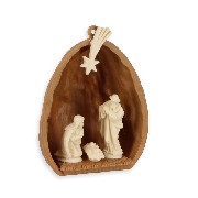 Crêche dans une noix