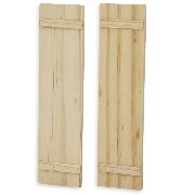 Grands volets pour grandes fenêtres pour maisons de poupées 1/12