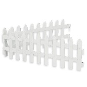 Barrière blanche metallique, 4pcs 1/12