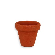 Grand pot de fleur en terre cuite 1/12