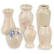 Vase blanc marbré (divers modèles) 1/12