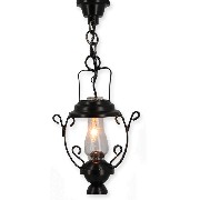 Suspension 12V Pétrole Noire pour maisons de poupées 1/12