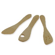 Cuillère en bois 3 pcs miniature 1/12