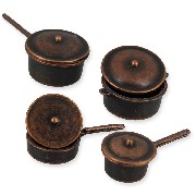 Set de 4 casseroles miniature 1/12