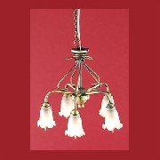 Lustre 12V CLIP Antique 5 Tulipes