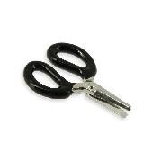 Ciseaux argentés et noirs miniature 1/12