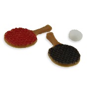 2 Raquettes de ping-pong + balle