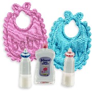 Set biberons et bavettes pour bébé