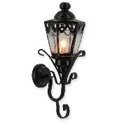 Applique 12V Cochère Noire pour maisons de poupées 1/12