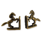 2 serre livres chevaux antique  miniature 1/12