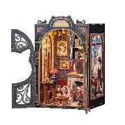 le bureau du comte chat - serre-livre pour bibliothèque - book nook