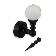 Applique LED murale boule pointe noire - cassée - pour maisons de poupées 1/12