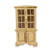Deux corps d angle non verni - poignées décalées - meuble miniature 1/12