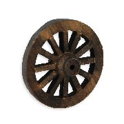 Moyenne roue en bois miniature 1/12