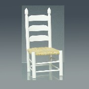 Chaise paillee blanche