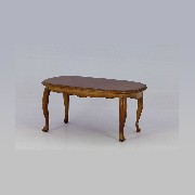 Table ovale noyer