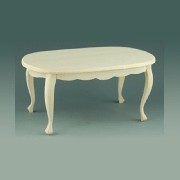 Table ovale non vernie