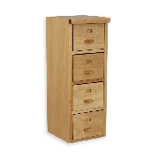 Meuble fichiers 4 tiroirs chene clair meuble miniature 1/12