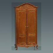 Armoire merisier meuble miniature 1/12