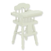 Chaise bebe blanche meuble miniature 1/12