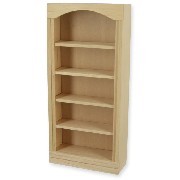 Bibliotheque simple non verni meuble miniature 1/12