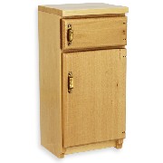 Element cuisine frigo chene clair meuble miniature 1/12