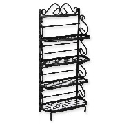 Etagere de boulanger en metal noir