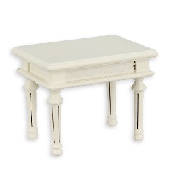 Table d appoint Louis XVI ivoire meuble miniature 1/12