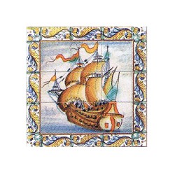 Fresque carrelage bateau