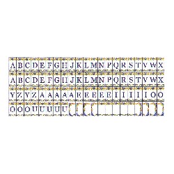 Assortiment carrelages lettres