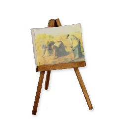 Chevalet avec toile