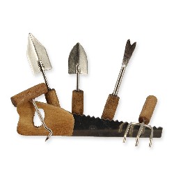 6 petits outils de jardin assortis