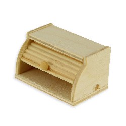 Boîte à pain coulissante en bois