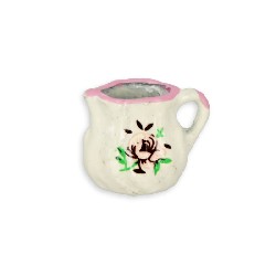 Pot à lait dessins roses, Miniatures