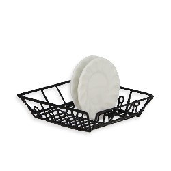 Egouttoir noir sans assiette miniature 1/12