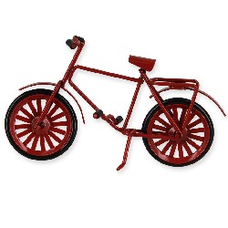 Vélo rouge en métal