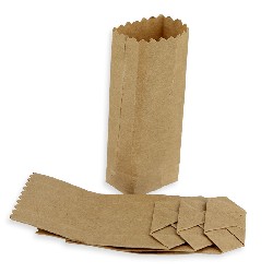 Lot de 4 sacs en papier type kraft, Miniatures