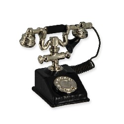 Téléphone antique noir
