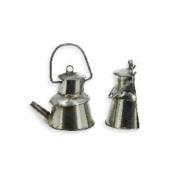 Demi sujet: Bouilloire fer blanc miniature 1/12