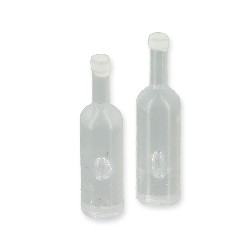 2 bouteilles transparentes av.bouchon
