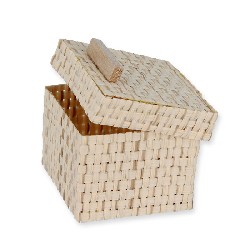 Coffre en osier petit modèle