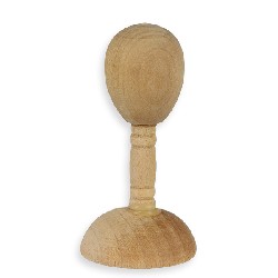 Support à chapeaux en bois miniature 1/12