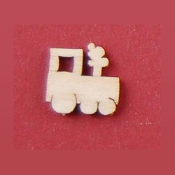 Mini sujet bois Train pour sapin Noël, Miniatures