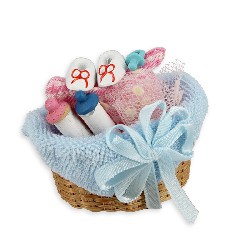 Panier garni nécessaire de bébé miniature 1/12