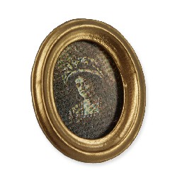 Cadre photo oval femme