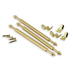 15 barres en laiton pour tapis pour maisons de poupées 1/12
