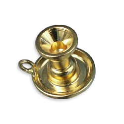 Bougeoir laiton sans bougie miniature 1/12