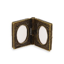 Double cadre photo oval miniature 1/12